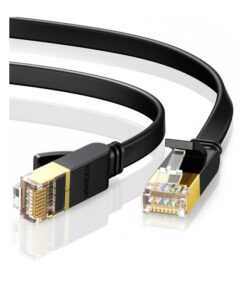 Καλώδιο Δικτύου U/FTP CAT7 UGREEN NW106 11260 1m Flat Pure Copper Μαύρο