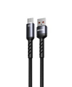 Καλώδιο Φόρτισης με LED WK WDC-C13a USB σε USB-C PD 88W 1.2m Μαύρο