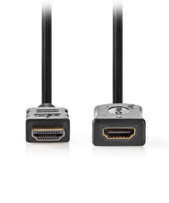 Καλώδιο προέκτασης High speed HDMI with Ethernet, HDMI αρσ. - HDMI θηλ., με επίχρυσες επαφές, 2.00m. - NEDIS CVGL34096BK20