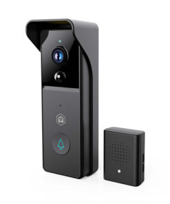 Smart Wi-Fi επαναφορτιζόμενη θυροτηλεόραση, με Full HD 1296p κάμερα, αισθητήρα κίνησης, νυχτερινή όραση και ασύρματο κουδούνι. - NEDIS WIFICDP21BK