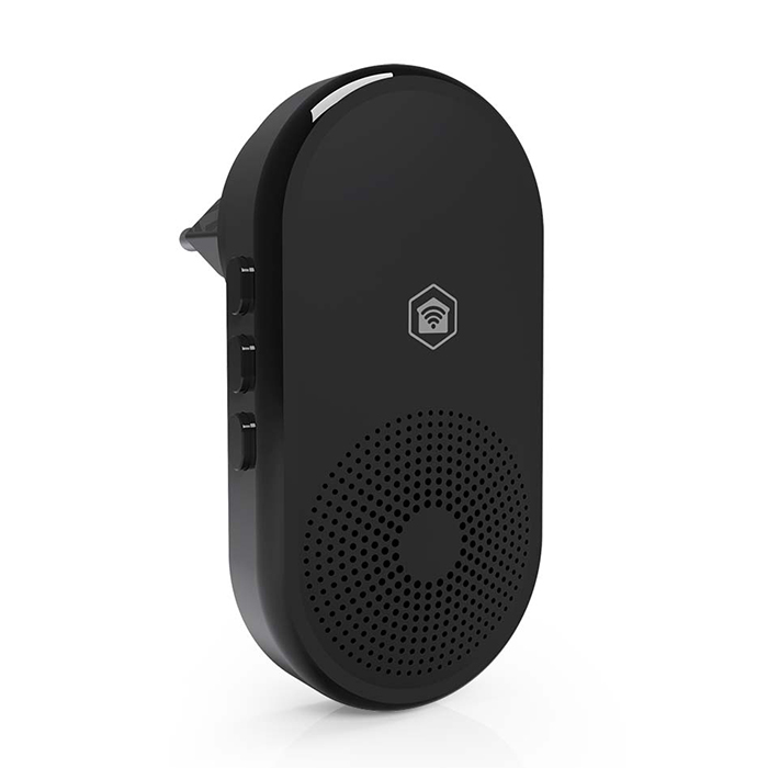 Ασύρματο plug-in smart εσωτερικό κουδούνι, σε μαύρο χρώμα. - NEDIS WIFICDPC11CBK - Image 3