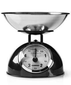 Αναλογική ζυγαριά κουζίνας, τύπου ρετρό, σε μαύρο μεταλλικό χρώμα. - MELISSA 16310238