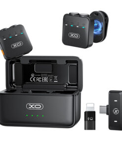 Σετ από ασύρματα μικρόφωνα με κλιπ τοποθέτησης και θήκη φόρτισης - XO MC15