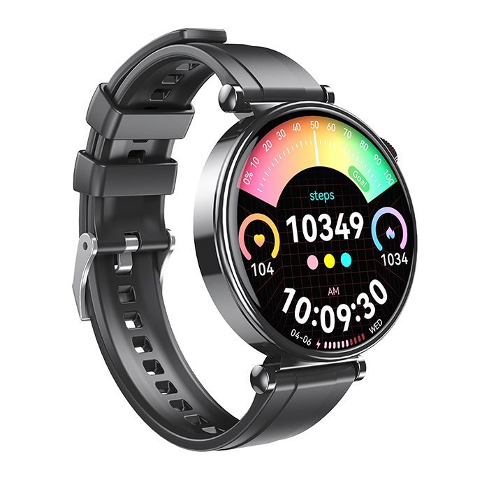 Smart ρολόι με οθόνη AMOLED 1.32" σε μαύρο χρώμα - XO GT4 BLACK - Image 3