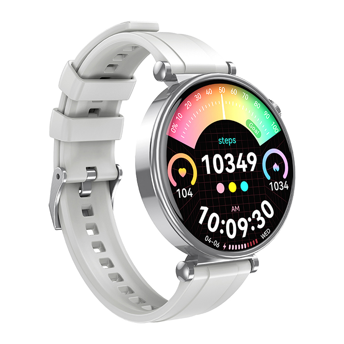 Smart ρολόι με οθόνη AMOLED 1.32" σε ασημί χρώμα - XO GT4 SILVER - Image 3