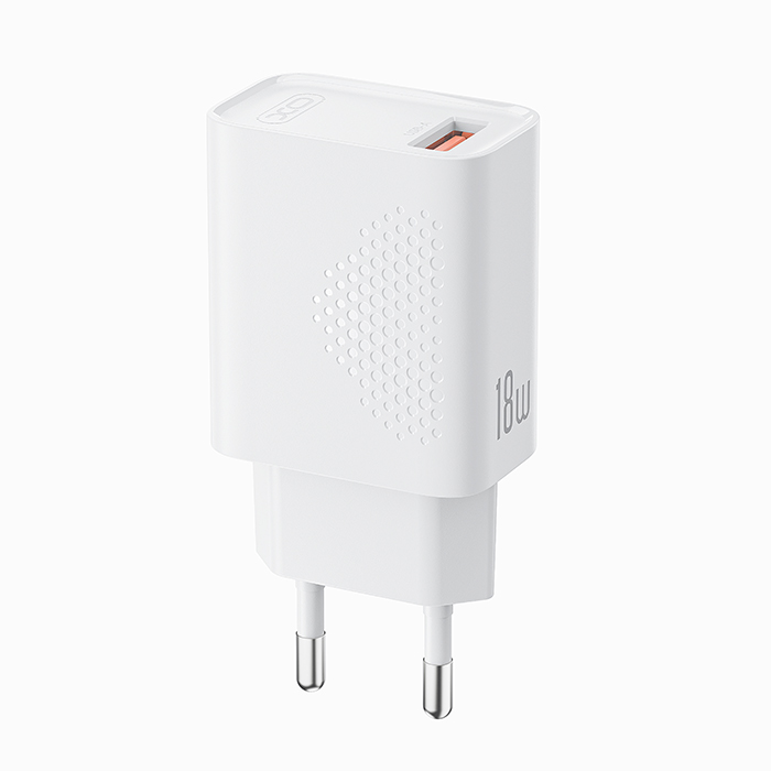 Universal φορτιστής USB-A, 18W σε λευκό χρώμα - XO L159 (EU) QC3.0 - Image 2