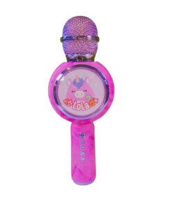 Lazerbuilt Squishmallows Lola The Unicorn Παιδικό Ασύρματο Μικρόφωνο Karaoke Bluetooth με Φωτισμό LED & Εφέ Φωνής