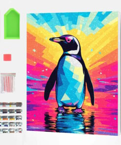 Splat Planet Σετ Diamond Painting "Penguin" σε Καμβά με Τελάρο 30x40cm
