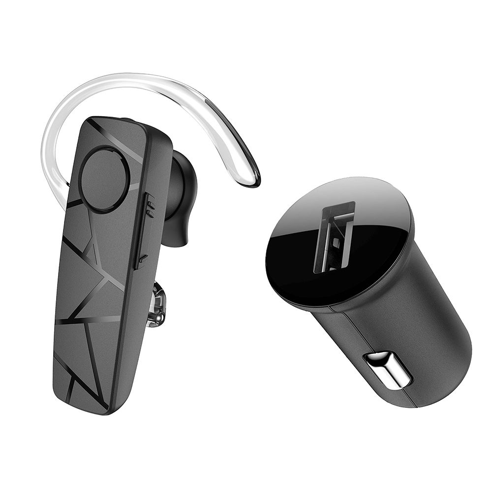 TELLUR BLUETOOTH HEADSET VOX 60, CAR CHARGER, BLACK (TLL511381)