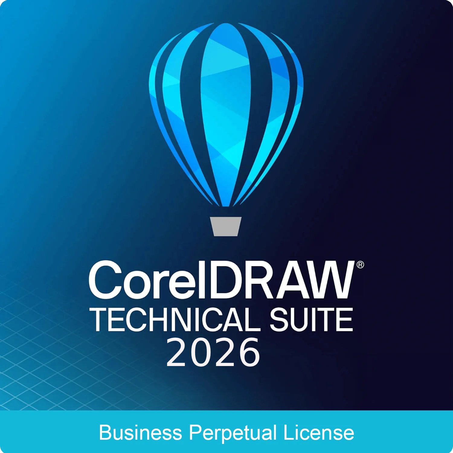 CORELDRAW TECHNICAL SUITE 2026 BUSINESS PERPETUAL LICENSE (INCL. 1 YR CORELSURE MAINTENANCE)(1-4) (LCCDTS2026BPL11)