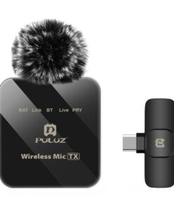 PULUZ Ασύρματο Μικρόφωνο PU648B, USB-C, 2τμχ (Μαύρο) PU648B
