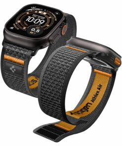 SPIGEN ATHLEX AIR 2 APPLE WATCH 8 / 9 / 10 / 11 / SE / ULTRA (44 / 45 / 46 / 49 MM) ACTIVE BLACK / ORANGE AMP10607