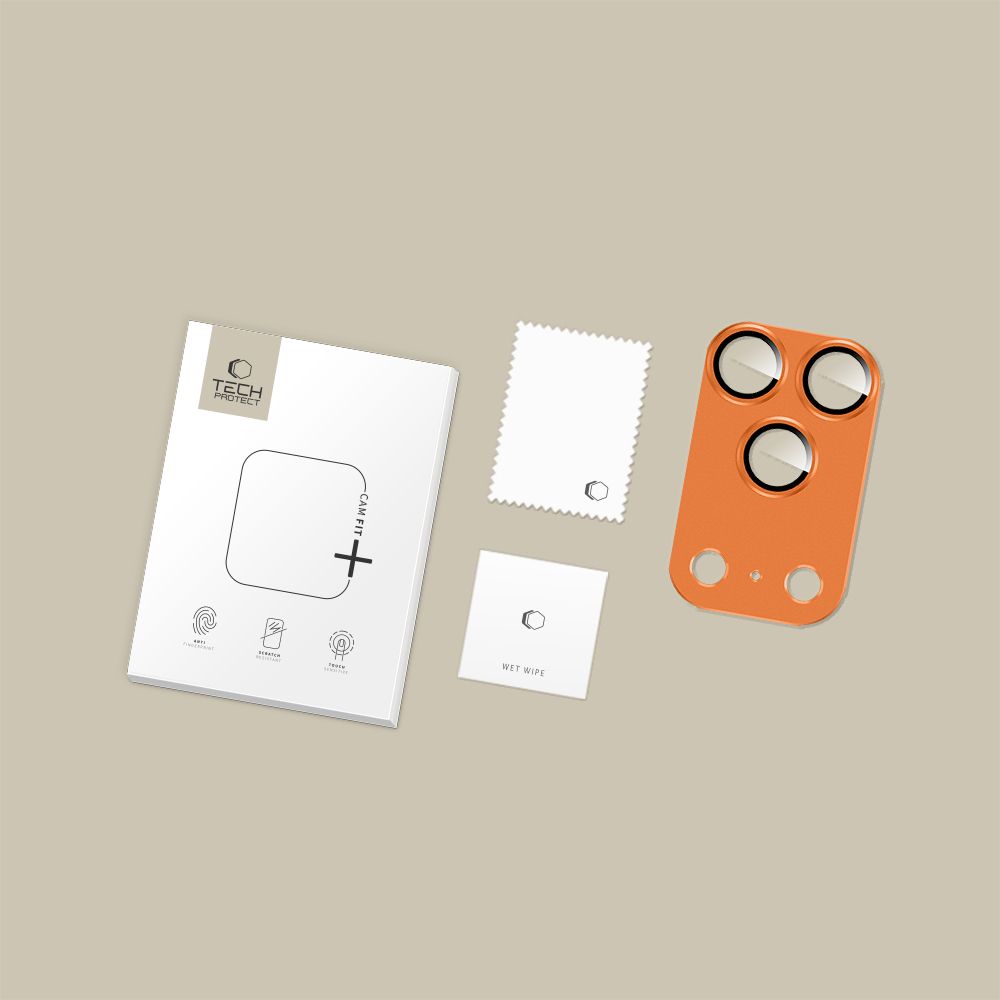 TECH-PROTECT CAMFULL FIT+ κάλυμμα κάμερας iPhone 17 Pro Max κοσμικό πορτοκαλί - Image 2