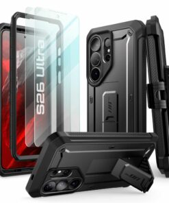 SUPCASE UNICORN BEETLE PRO & TEMPERED GLASS 2-PACK GALAXY S26 ULTRA BLACK