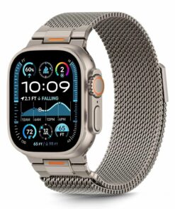 TECH-PROTECT MILANO VANGUARD APPLE WATCH 8 / 9 / 10 / 11 / SE / ULTRA (44 / 45 / 46 / 49 MM) TITANIUM (5906302339853)