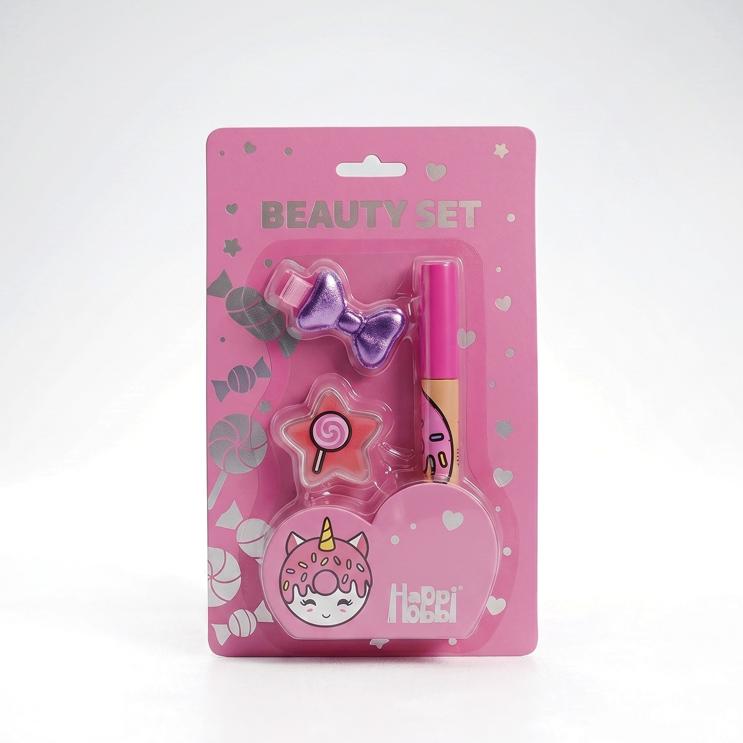 HappiHobbi Σετ Ομορφιάς σε καρτέλα Sparkle Love σε 4 Σχέδια για 6+ Ετών - Image 4