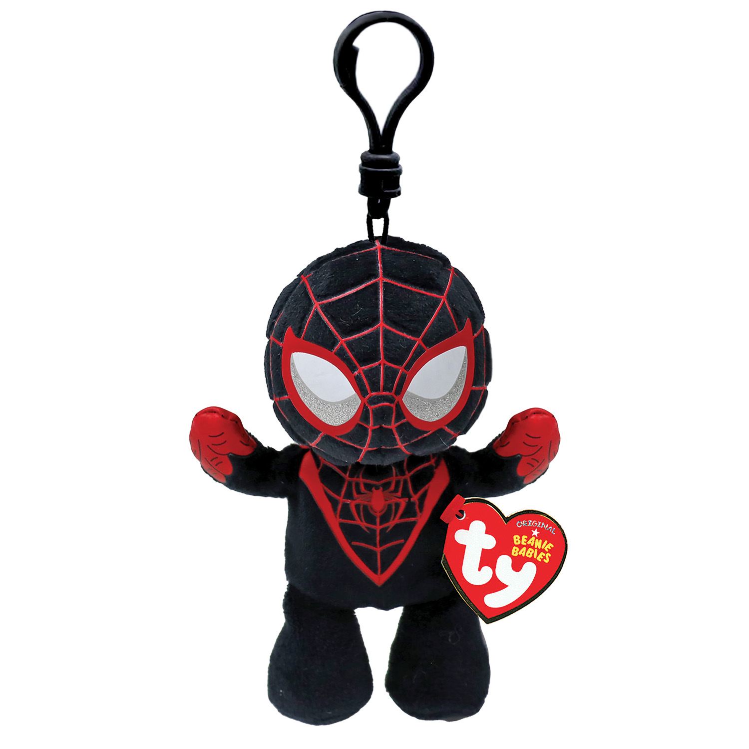 ΤΥ Χνουδωτό Beanie Babies Κλιπ Marvel Miles Morales 8