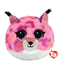 Χνουδωτό Μπαλάκι Beanie Bouncers Γάτα Ροζ με Λευκό