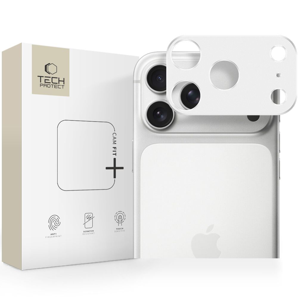 TECH-PROTECT Camalloy Fit+ Κάλυμμα Κάμερας iPhone 17 Pro Max Ασημί