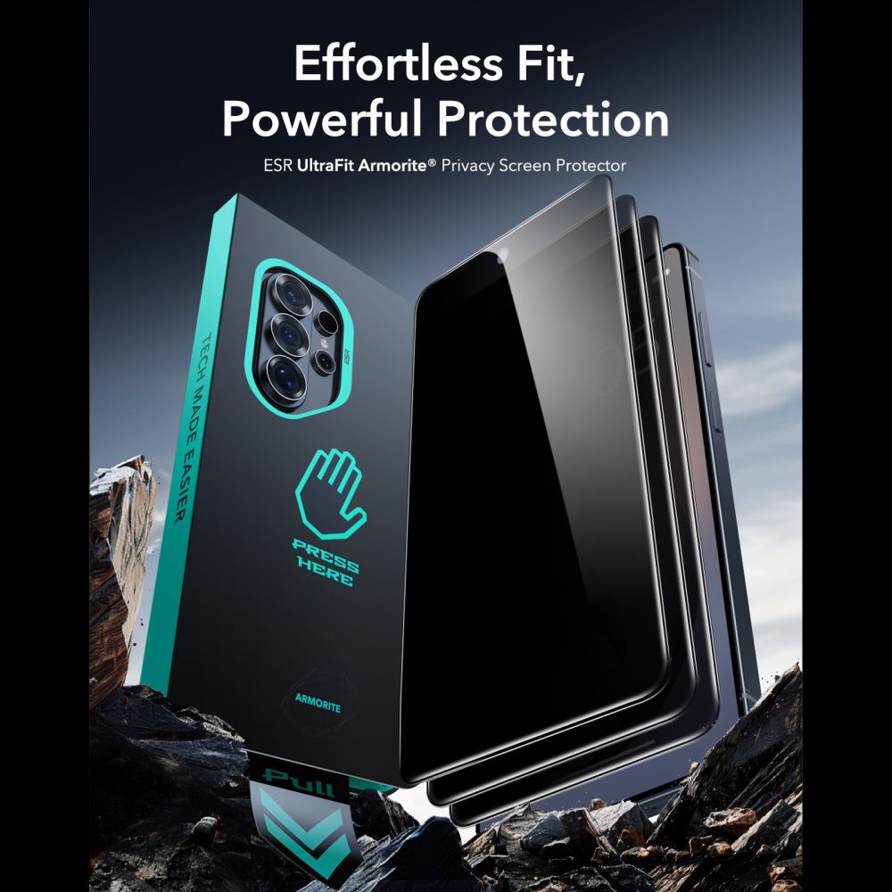ESR ULTRAFIT ARMORITE TEMPERED GLASS GALAXY S26 ULTRA PRIVACY - Image 8