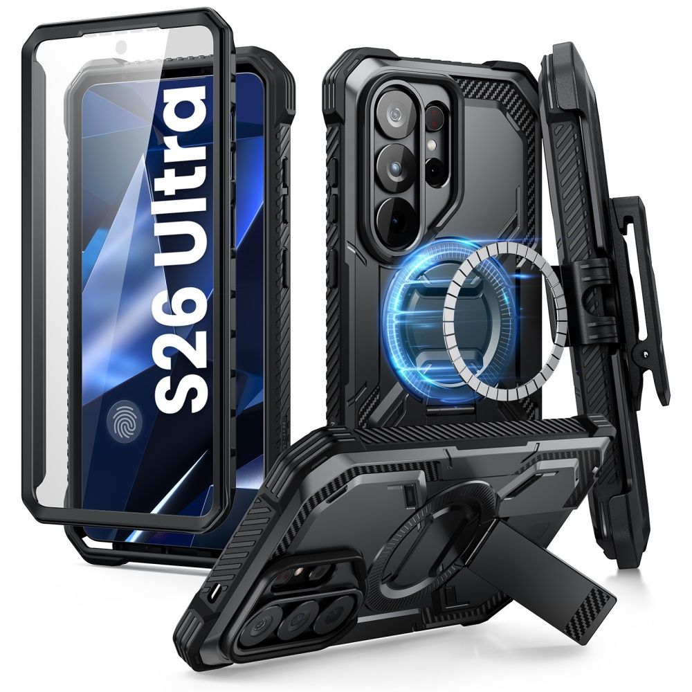 Supcase IBLSN Armorbox Clip Mag MagSafe Samsung Galaxy S26 Ultra Black - Image 9