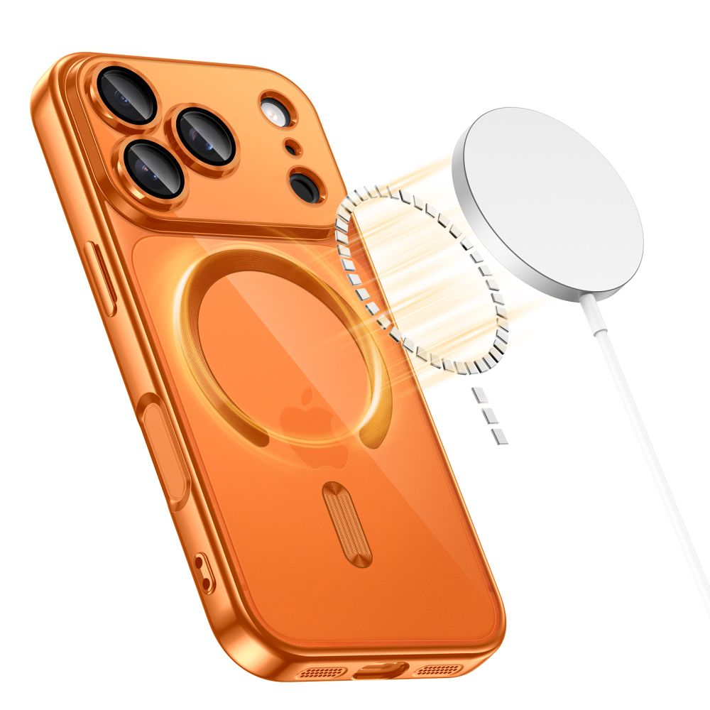 TECH-PROTECT MAGFLEX MAGSAFE IPHONE 17 PRO MAX SHINY COSMIC ORANGE - Image 9