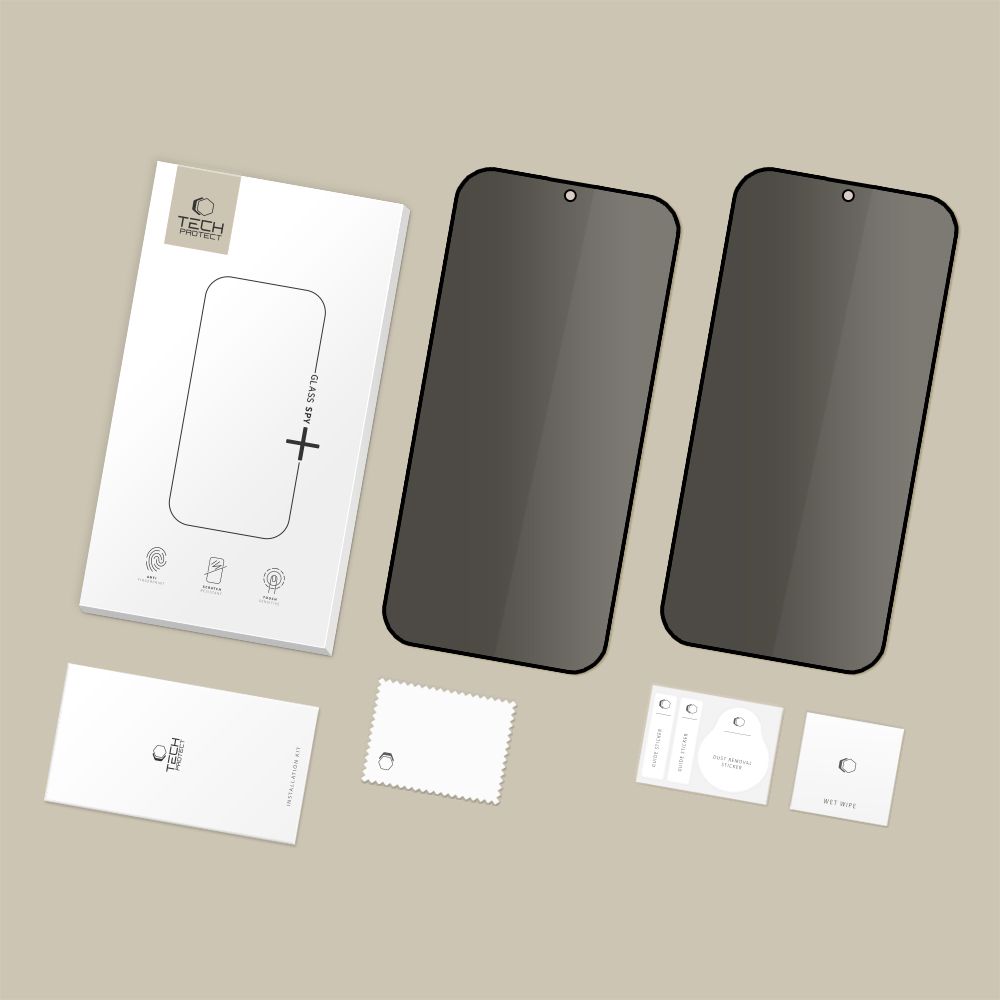 TECH-PROTECT GLASS SPY+ ΣΕΤ 2 PRIVACY TEMPERED GLASS ΓΙΑ GALAXY A37 / A57 5G / S25 FE - Image 7