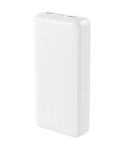 Power Bank 20.000 mAh με 3 θύρες USB (2x USB-A, 1x USB-C), σε λευκό χρώμα - XO PB313 WHITE COLOR
