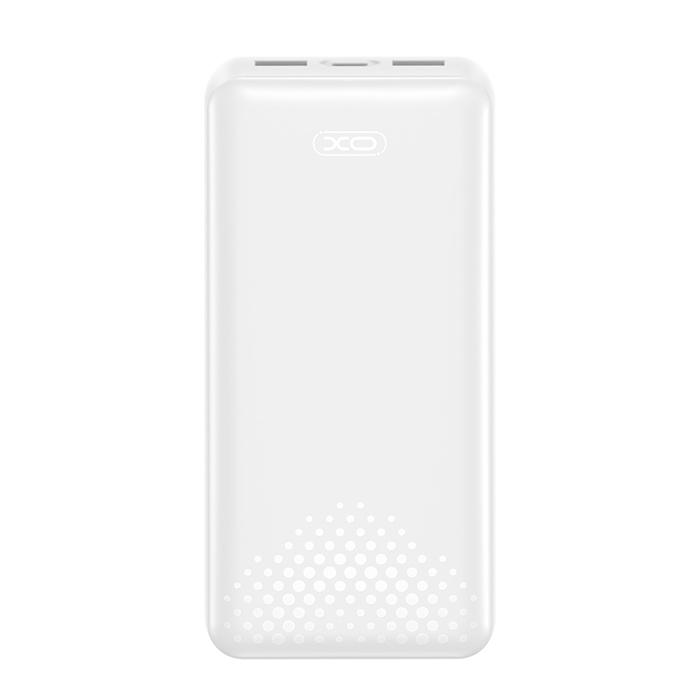 Power Bank 20.000 mAh με 3 θύρες USB (2x USB-A, 1x USB-C), σε λευκό χρώμα - XO PB313 WHITE COLOR - Image 2