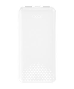 Power Bank 10.000 mAh με 3 θύρες USB (2x USB-A, 1x USB-C), σε λευκό χρώμα - XO PB312 WHITE COLOR