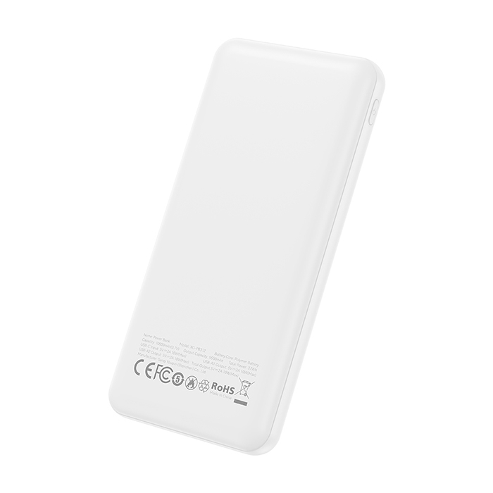 Power Bank 10.000 mAh με 3 θύρες USB (2x USB-A, 1x USB-C), σε λευκό χρώμα - XO PB312 WHITE COLOR - Image 3
