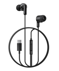 Ενσύρματα In-Ear ακουστικά με μικρόφωνο και βύσμα USB-C, σε μαύρο χρώμα - XO EP84 BLACK COLOR