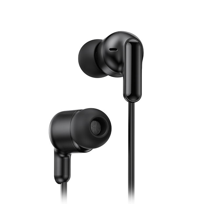 Ενσύρματα In-Ear ακουστικά με μικρόφωνο και βύσμα USB-C, σε μαύρο χρώμα - XO EP84 BLACK COLOR - Image 3