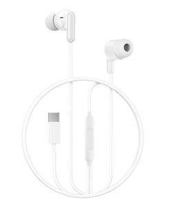 Ενσύρματα In-Ear ακουστικά με μικρόφωνο και βύσμα USB-C, σε λευκό χρώμα - XO EP84 WHITE COLOR