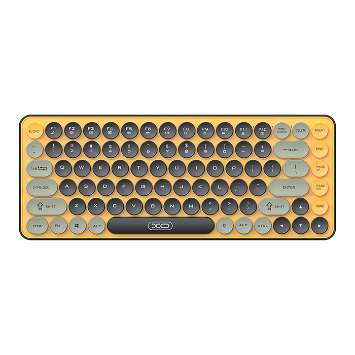 Ασύρματο πληκτρολόγιο - XO KB-12 YELLOW COLOR