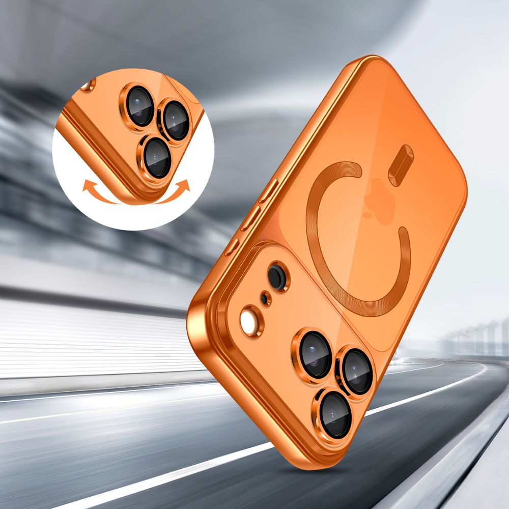 TECH-PROTECT MAGFLEX MAGSAFE IPHONE 17 PRO MAX SHINY COSMIC ORANGE - Image 7