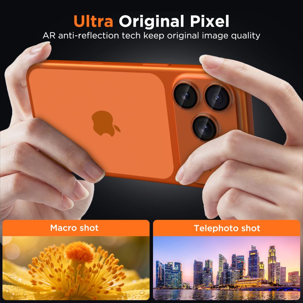TECH-PROTECT CamFull FIT+ ματ διαφανές κάλυμμα κάμερας για iPhone 17 Pro Max - Image 5
