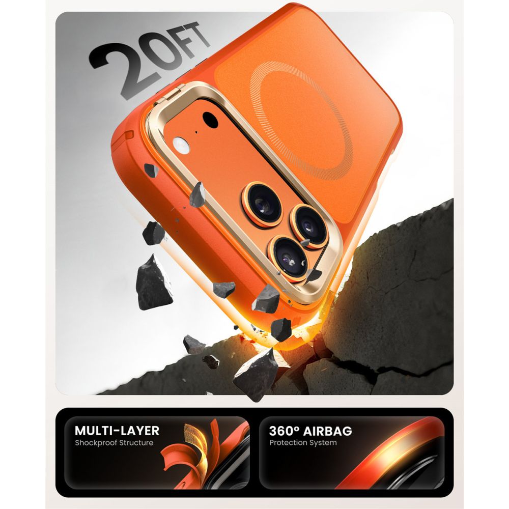 SUPCASE IBLSN ARES θήκη flip MagSafe iPhone 17 Pro Max κοραλλί (843439159822) - Image 6
