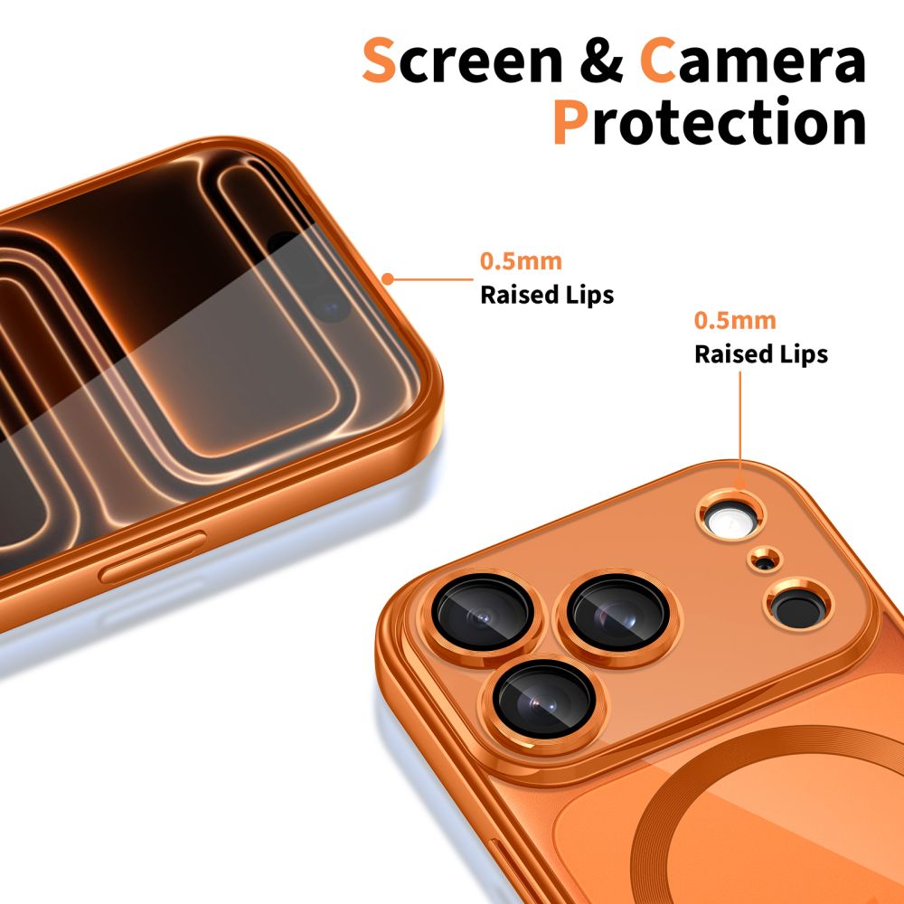 TECH-PROTECT MAGFLEX MAGSAFE IPHONE 17 PRO MAX SHINY COSMIC ORANGE - Image 8