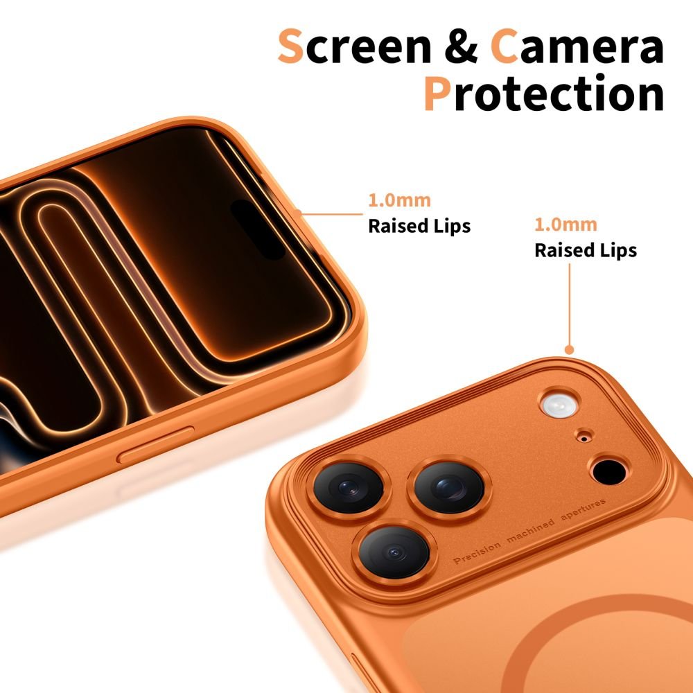 TECH-PROTECT MAGPEAK MAGSAFE CC IPHONE 17 PRO MAX MATTE COSMIC ORANGE - Image 4