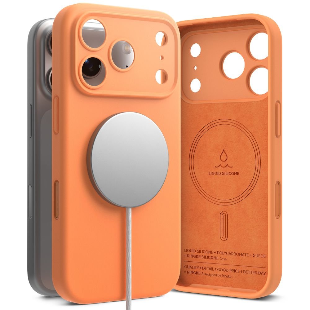 RINGKE SILICONE MAGNETIC MAGSAFE IPHONE 17 PRO MAX ORANGE - Image 8