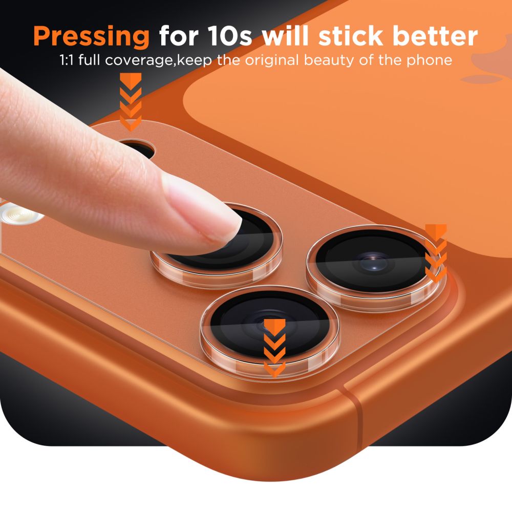 TECH-PROTECT CamFull FIT+ ματ διαφανές κάλυμμα κάμερας για iPhone 17 Pro Max - Image 3
