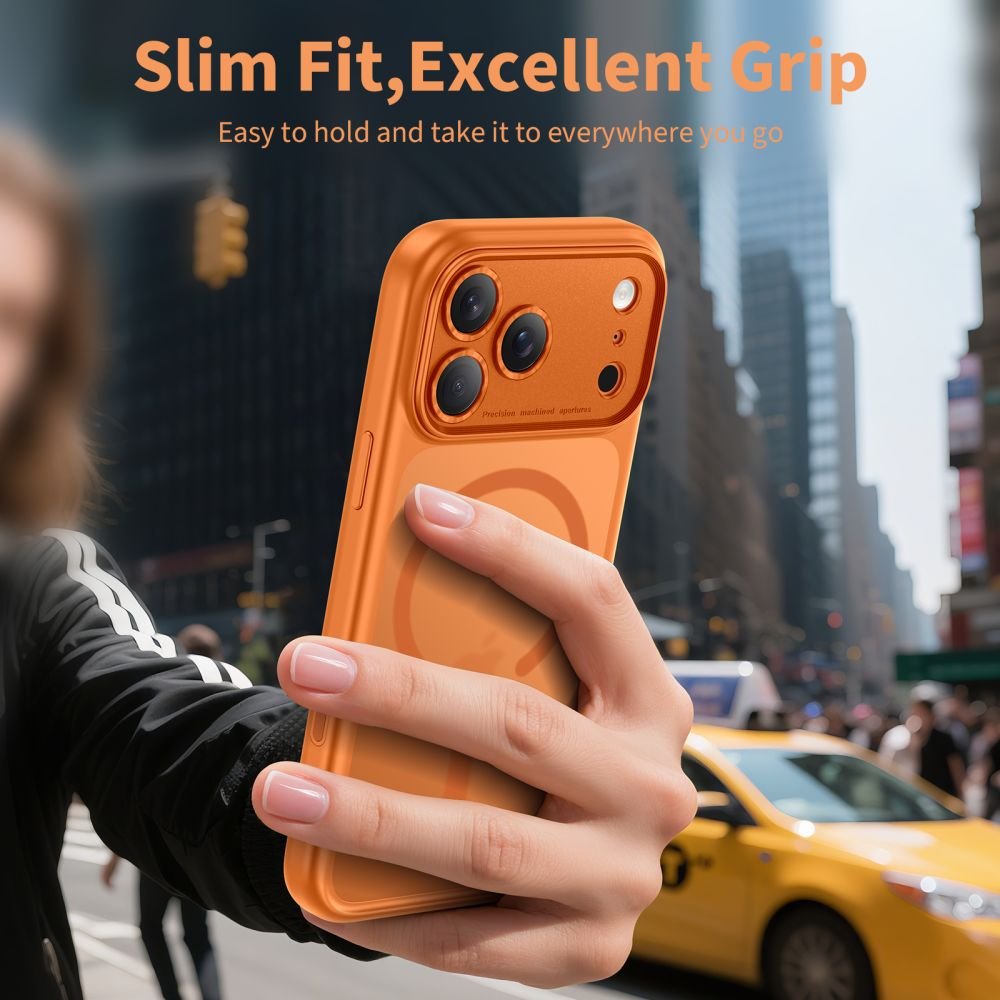 TECH-PROTECT MAGPEAK MAGSAFE CC IPHONE 17 PRO MAX MATTE COSMIC ORANGE - Image 5
