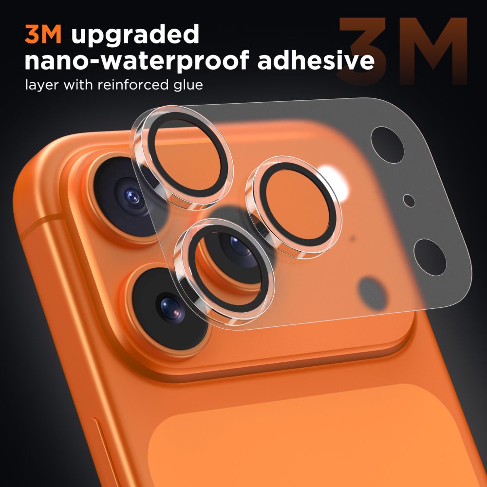 TECH-PROTECT CamFull FIT+ ματ διαφανές κάλυμμα κάμερας για iPhone 17 Pro Max - Image 4