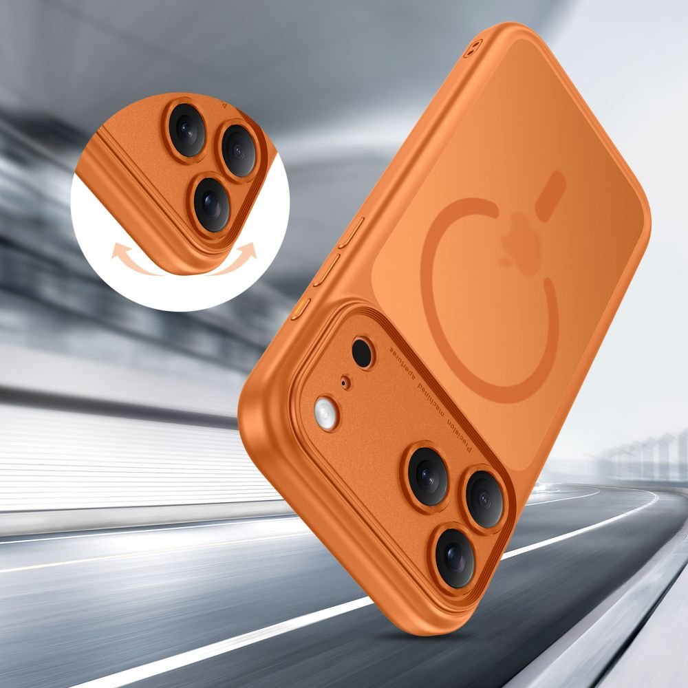 TECH-PROTECT MAGPEAK MAGSAFE CC IPHONE 17 PRO MAX MATTE COSMIC ORANGE - Image 3