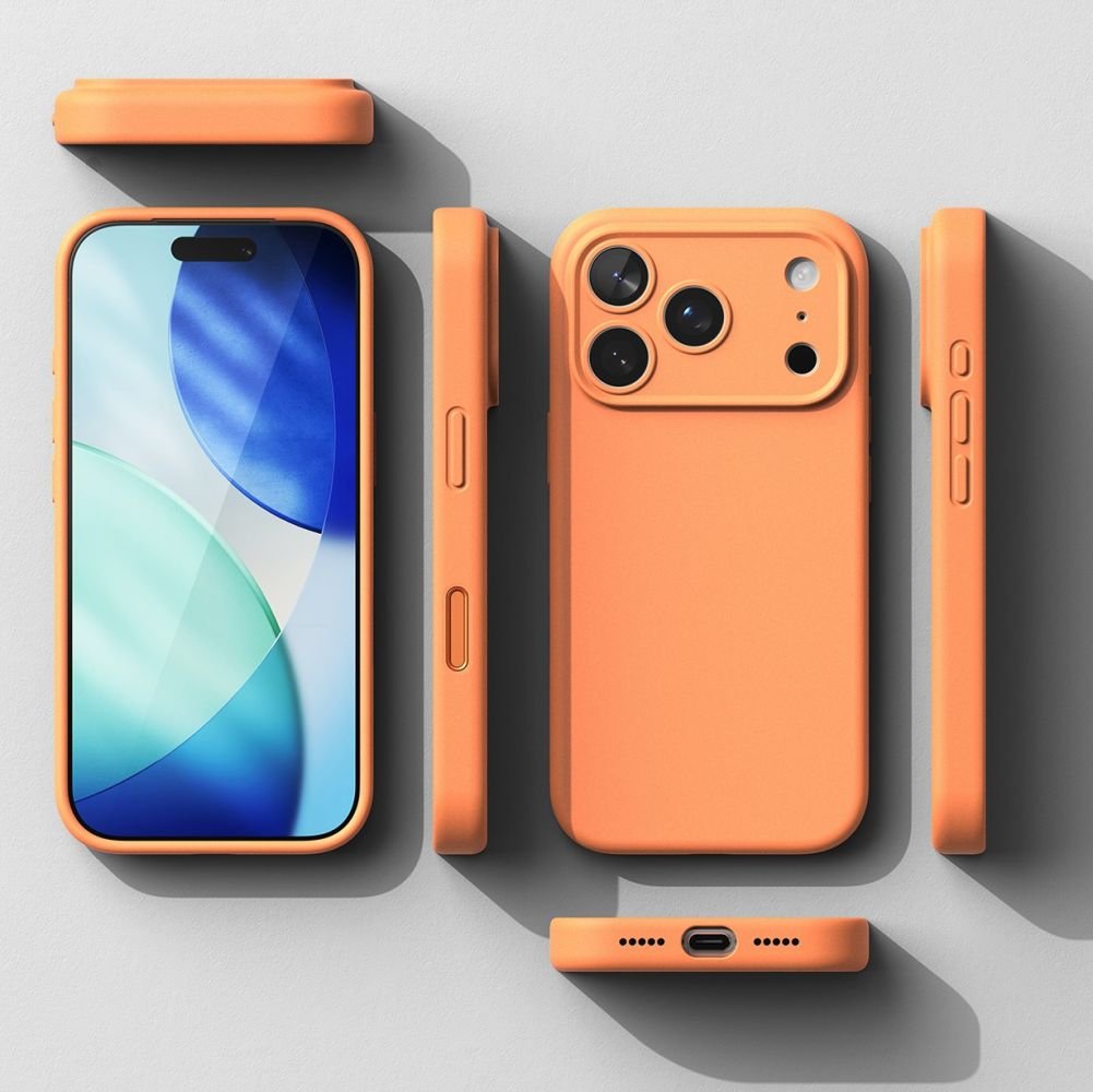 RINGKE SILICONE MAGNETIC MAGSAFE IPHONE 17 PRO MAX ORANGE - Image 3