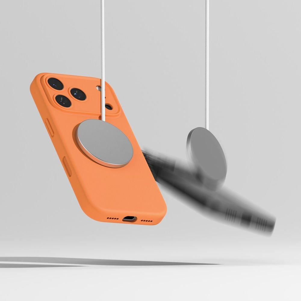 RINGKE SILICONE MAGNETIC MAGSAFE IPHONE 17 PRO MAX ORANGE - Image 4