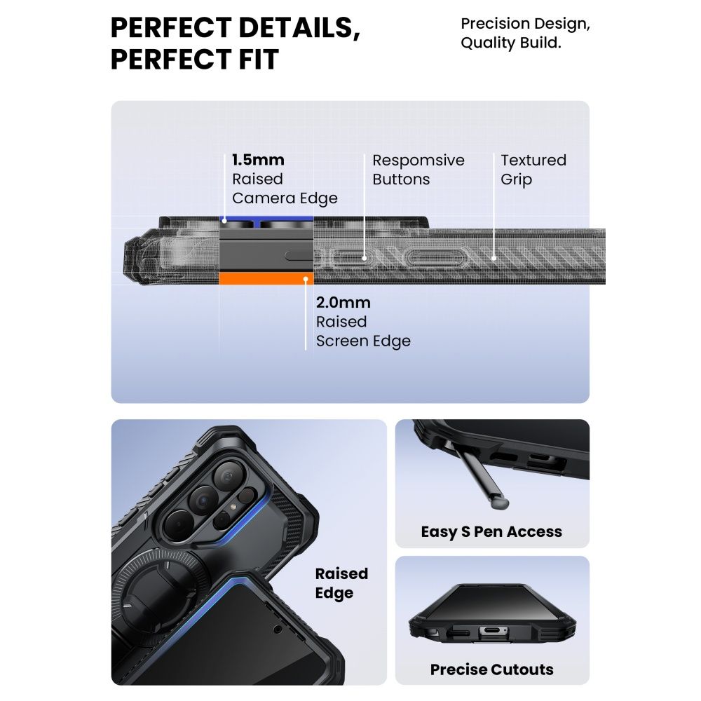 Supcase IBLSN Armorbox Clip Mag MagSafe Samsung Galaxy S26 Ultra Black - Image 3