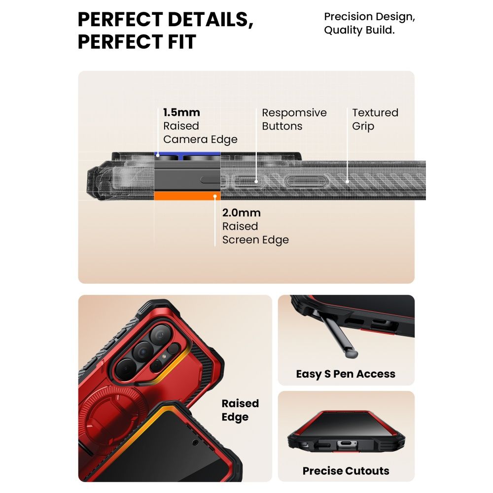Supcase IBLSN Armorbox Mag MagSafe Samsung Galaxy S26 Ultra Ruddy - Image 2