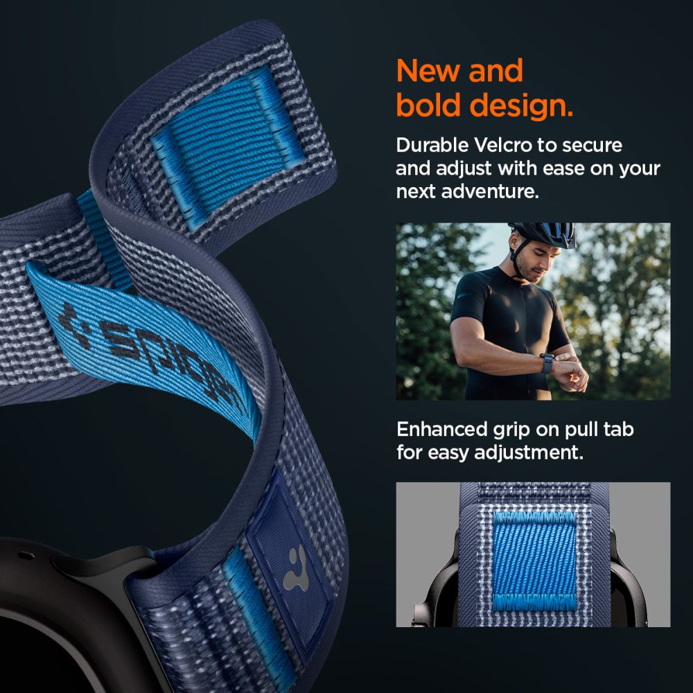SPIGEN ATHLEX AIR 2 APPLE WATCH 8 / 9 / 10 / 11 / SE / ULTRA (44 / 45 / 46 / 49 MM) ACTIVE NAVY BLUE AMP10608 - Image 6